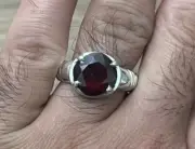 Natural Red Ruby Ring Unheated Untreated Ruby Chritmas Gift Sterling Silver 925