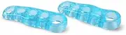 2 X GEL Toe Separator Orthotics Stretchers Align Overlapping Hammer Toes Blue (L)