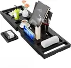 Bathtub Tray Caddy Bath Tray for Tub Expandable Bath Caddy Tray Adjustable B...