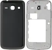 MEI ZL Full Housing Cover (Middle Frame Bezel + Battery Back Cover) for Galaxy Core Plus / G350(Black) Long (Color : Black)