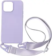 Silicone Phone Case Messenger Cell Protective Lanyard Durable Phone Protectors Mobile Phone Cover Lightweight Phone Bag Fabric Phone Case Useful Phone Cover Violet Silica Gel