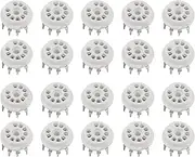 20PCS PCB 9Pin Ceramic B9A Vacuum Tube Socket Audio HIFI DIY Amps for 12AX7 12AU7 12AT7 ECC81 ECC82 ECC83 Silver-Plated