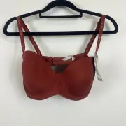 Bonds women's bra maroon Invisi Full Busted T-shirt classic shape Size 10DD NWT