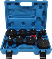 Turbo System Leakage Tester, 9Pcs Turbocharger Air Pressure Leakage Tester Kit Turbo Boost Leak Tester with 4 Pairs of Stepped Adapters 1.38-3.54in for Most Cars and Light Trucks