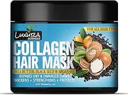 Luxura Sciences Collagen Hair Mask/After Shower Conditioner With Black Seed Oil, Argan Oil & Shea Butter 100G (Refreshing Peace)