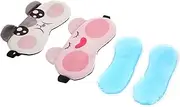WRITWAA 2Pcs Sleeping Eye Mask Lightweight Cartoon Eye Cover Sleep Mask for Cute Sleep Eye Mask for Restful Sleep and Eye Protection