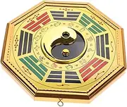 TOGEVAL Feng Shui Bagua Mirror Pendant Small Tai Chi Bagua Hanging Ornament for Doorways Windows Unique Home Decor Enhancing Harmony Luck Minimalist Design