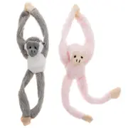 2x Magnet Mates Monkey 23cm Soft Fun Stuffed Animal Plush 3y+ Toddler/Kids Asst