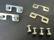 ! 2 SETS SILVER COBRA Bicycle Pedal Toe Clip Steel Bolt Kit Road Mountain Bike