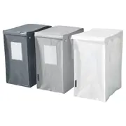 DIMPA waste sorting bag, white/dark grey/light grey, 22x35x45 cm/35 l