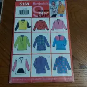Vtg BUTTERICK 5169 GIRLS SZ 7-8-10 VERY LOOSE-FITTING PULLOVER TOP PATTERN UC FF