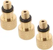 CHILDWEET 3pcs Copper Presta to Valve Adapter for Quick Inflation Lightweight Bicycle Pump Accessories for Road Mountain Hybrid Bikes Efficient Air Transfer and Durable Performance