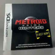 Metroid Prime Hunters Nintendo DS Instruction Manual NO GAME