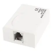 RJ11 6P2C Female Socket Phone Line Fax Modem ADSL Splitter Filter Grey White