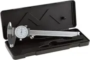 Stalwart Dial Caliper- Stainless Steel and Shock Proof Tool With Plastic Carry Case, 0-6 Inch Measuring Range For Accurate Measurements by