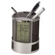 Howard Miller Desk Mate Table Clock, silver - 645759