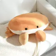 Simulation Sea Animal Bread Crab Plush Toy Funny Doll Stuffed Cartoon Pillow Yel