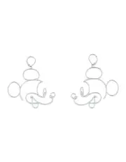 [Couture Kingdom] Disney Mickey Mouse Fashion Earrings 7cm in Silver