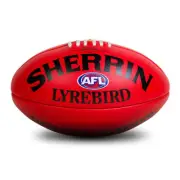Sherrin AFL Footy Lyrebird Full-Grain Leather Football