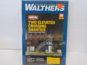 WALTHERS/CORNERSTONE# 933-2944~TWO ELEVATED CROSSING SHANTIES~LOT B~KIT~HO SCALE