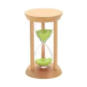 1Pcs 25 Minutes Sand Timer, Wooden Sand Watch for Home, Green