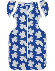 [Love To Dream] Stretch Cotton Paperbirds Transition Bag 1.0T in Cobalt
