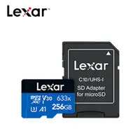 在飛比找PChome24h購物優惠-Lexar 雷克沙 633x microSDXC UHS-I