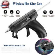 Cordless Hot Melt Glue Gun+Glue Sticks Set Rechargeable Hot Glue Applicator US