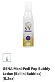 Gena Mani Pedi Pop Bellini Bubbles Lotion 5.2 oz