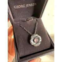 在飛比找蝦皮購物優惠-喬治傑生Georg Jensen 648粉晶小花項鍊