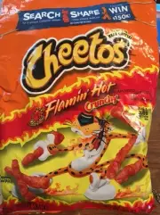 Cheetos Flamin Hot Crunchy Chips