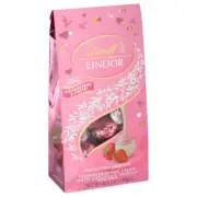 Lindt Lindor Strawberries & Cream White Chocolate Truffles 8.5 oz Bag BB 10/2025