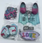 My Life As 18” Doll Lot Flip Flops Flippers Fluffy Waist Bag Sequin Slippers NEW