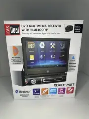 New Dual Electronics 7-inch Touch Screen Bluetooth Car Stereo Receiver, Black