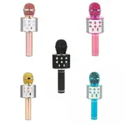 Wireless Bluetooth Karaoke Microphone Speaker Handheld Mic USB Player