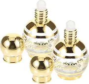 VINTORKY 2pcs Refillable Roller Perfume Bottles Portable Glass Containers for Essential Oils Stylish and Lightweight Travel Oil Roller
