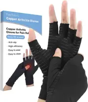 Compression Gloves, Copper Arthritis Gloves Can Relieve Joint Pain, Carpel Tunn