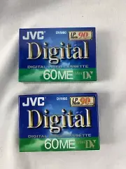 Set of 2 Genuine JVC Digital DVM60 60ME Mini DV 90 Minute Video Cassette NEW
