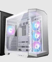 MSI MAG PANO 100R PZ WHITE Micro ATX Case, 2 x USB 5Gbps , 1x USB C 20Gbps, 1 x Audio-Out / Mic,, 3x 2.5', 2x 3.5', Micro ATX / Mini ITX(NEW) MAG PANO 100R PZ WHITE