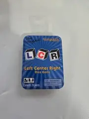 The Original LCR Left Center Right Dice Game Blue Tin George & Company NEW