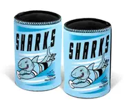 Cronulla Sharks NRL Retro Can Cooler Stubby Holder