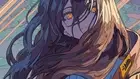 Playmat Desk Mat Anime art long hair brunette yellow eyes sky clouds Play