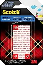 Scotch™ Removable Double-Sided Mounting Squares, 0.45 in x 0.45 in (1.14 cm x 1.14 cm) 36/Pack
