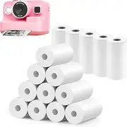 Yunking 15 Rolls Instant Camera Refill Print Paper, HD Paper Camera, Kidizoom Print Camera Paper Refill for Most Kids Instant Camera (57X25mm)