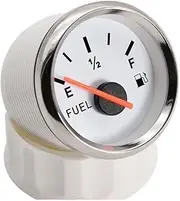 52mm Voltmeter for Boat Marine Car Voltage Volt 0-190ohm Fuel Water Level Meter Pointer Level Gauge Oil Tank Level Indicator Automotive Voltmeter(Fuel WS)