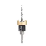 Amana Tool 55155 Carbide Tipped 82 Degree Countersink with Tapered Drill and Adj