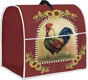 Upetstory Chicken Rooster Kitchen Aid Mixer Covers for Stand Mixer 6-8 Quart Tilt Head Mixer Covers Toaster Cover Coff Maker Case Bread Machine Dust Covers with Pocjet Organzier Bag