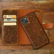 iPhone 14/Plus/Pro/Pro Max Case - Detachable Magnetic Bumper/RFID Blocking Slots