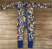 BONDS AFL Adelaide Crows Wondersuit BNWT Size 3 Two Way Zip Cozy Cuff Feet