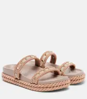 [Valentino Garavani] Valentino Garavani Rockstud leather slides AU 7 pink